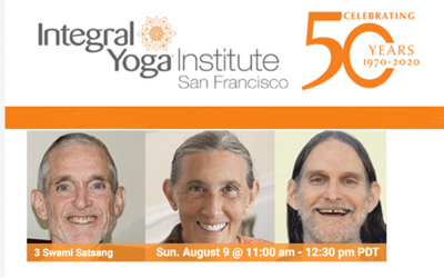“The Three Swamis” – August 9th Special Online Event
